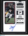 2022 Panini Contenders Drake London Rookie Ticket Auto