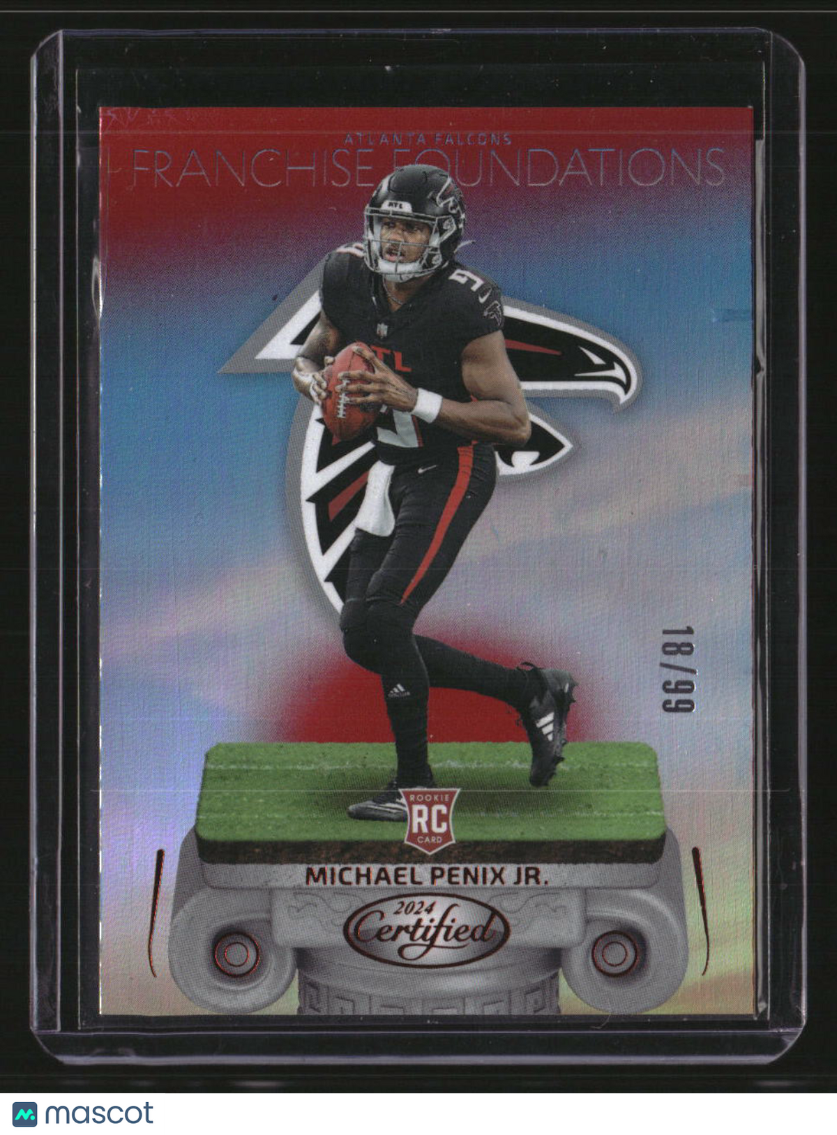 2024 Panini Certified Michael Penix Jr. Franchise Foundations Mirror Red #/99