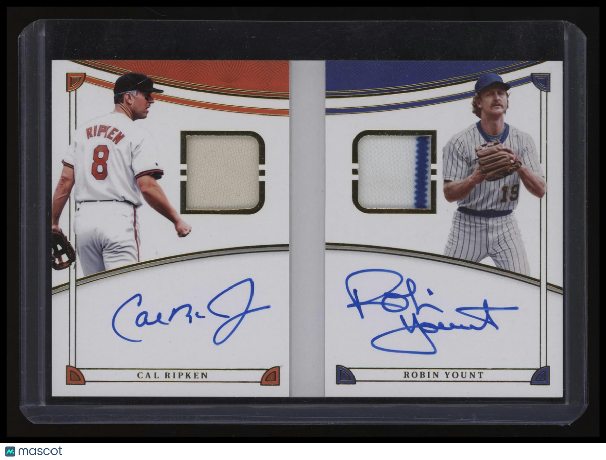 2024 Panini National Treasures Cal Ripken / Robin Yount Dual Signatures Booklet