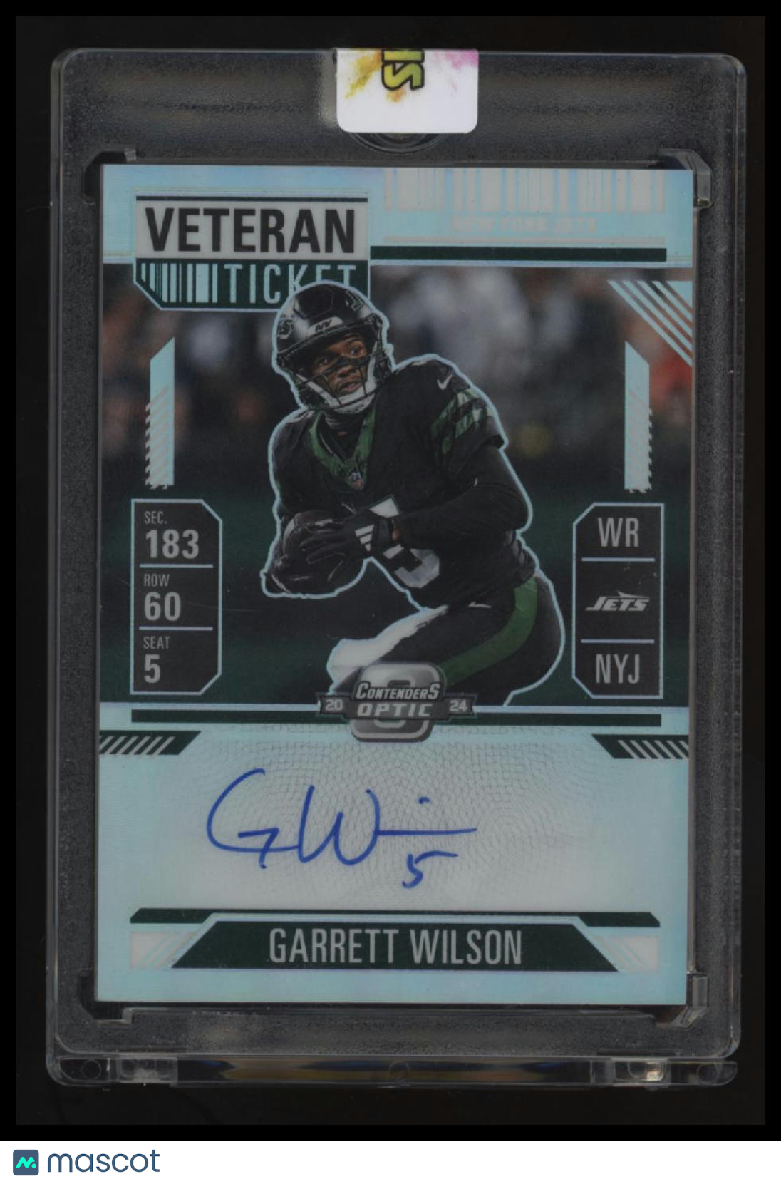2024 Panini Contenders Optic Garrett Wilson Veteran Ticket Autographs #/50