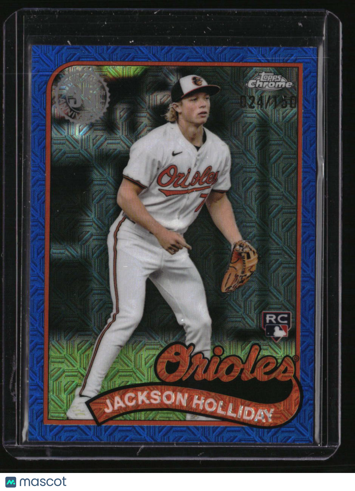2024 Topps Update Jackson Holliday 35th Anniversary Chrome Blue Refractors #/150