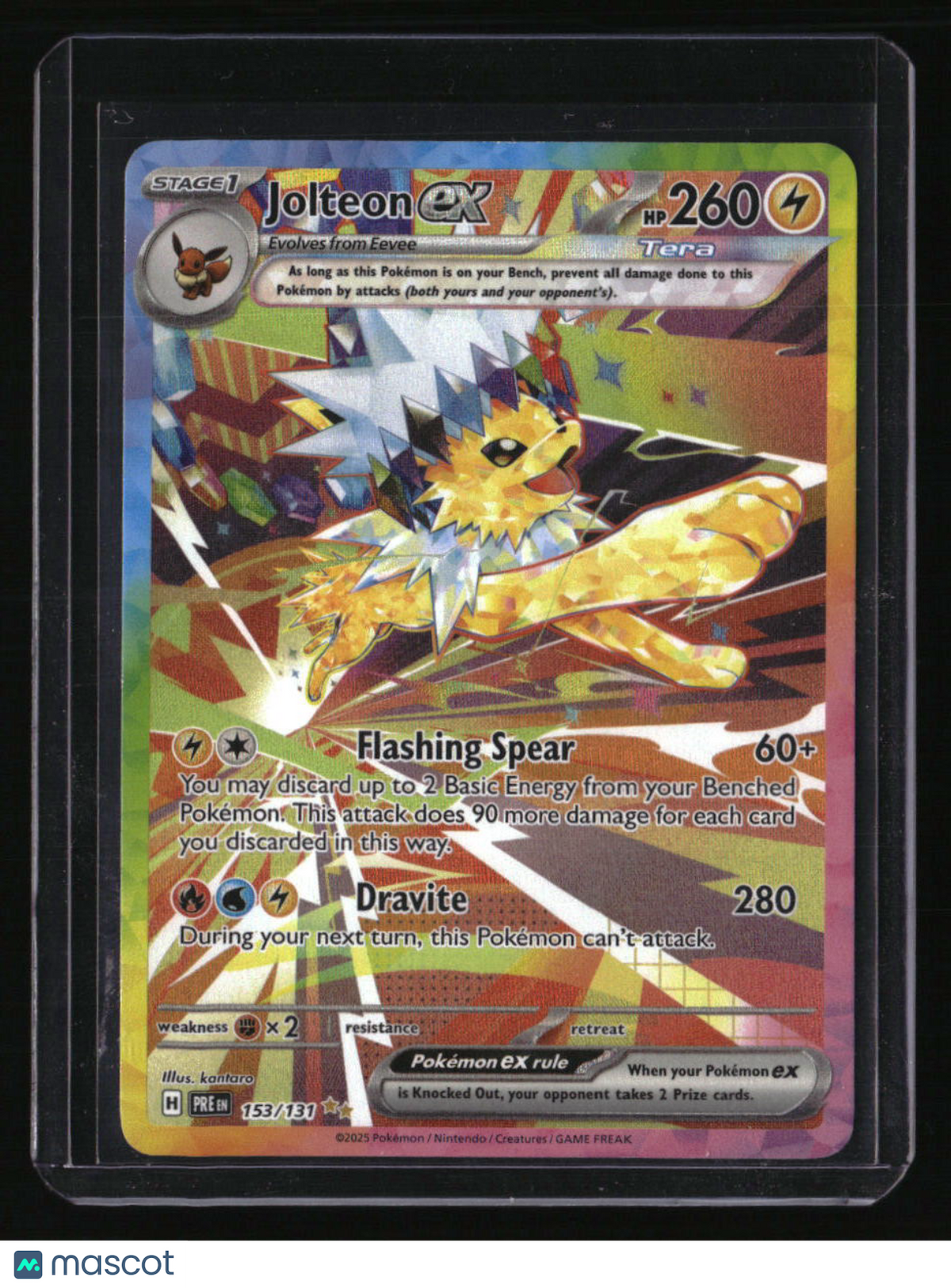 SV: Prismatic Evolutions Jolteon ex SIR