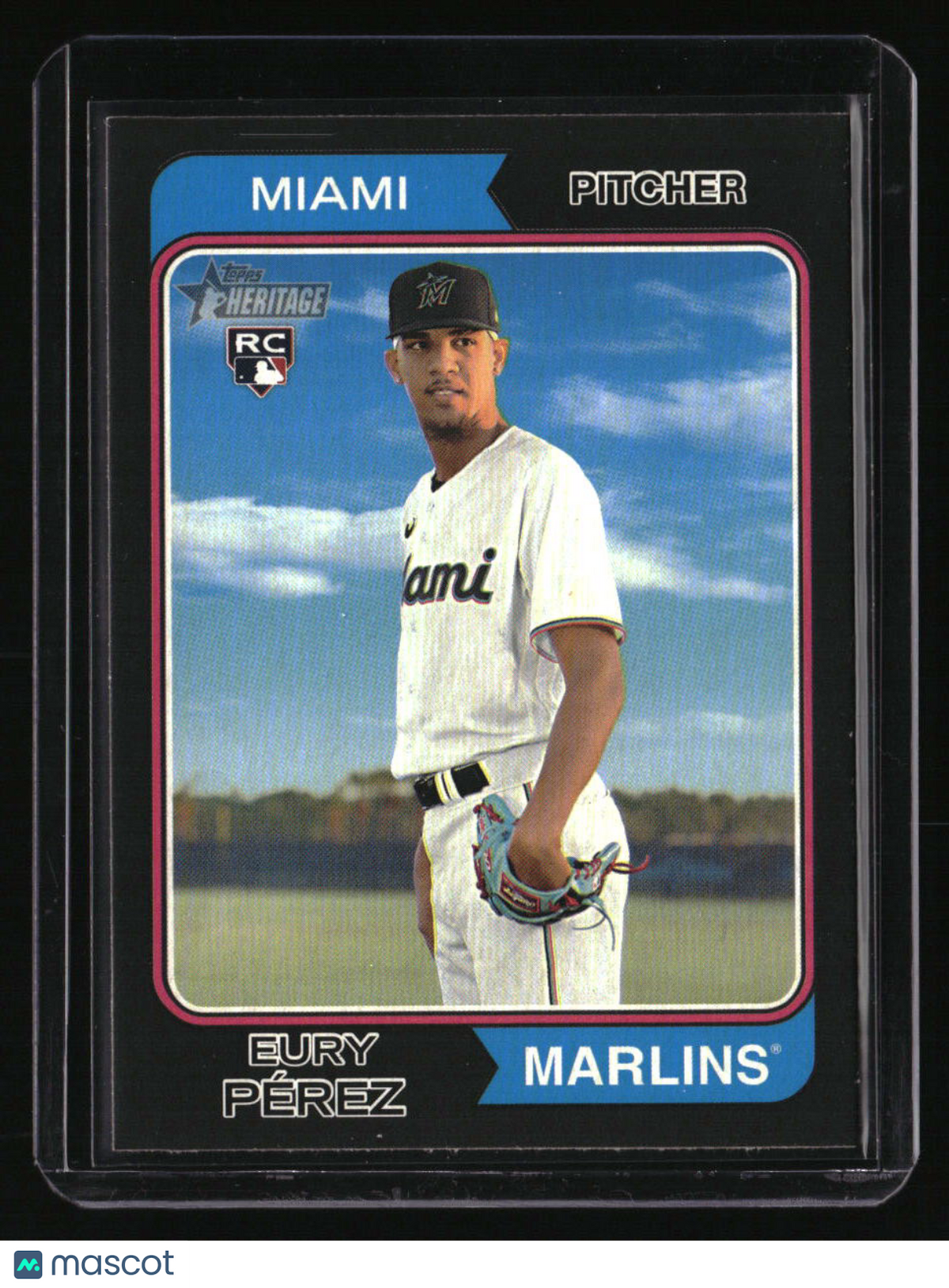 2023 Topps Heritage Eury PÃ©rez Black Border