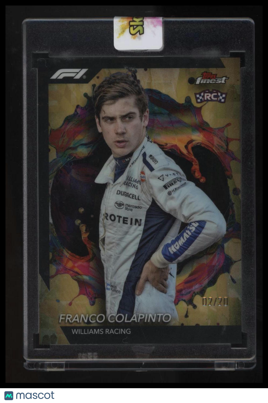 2024 Topps Finest Formula 1 Franco Colapinto Gold Refractors #/20