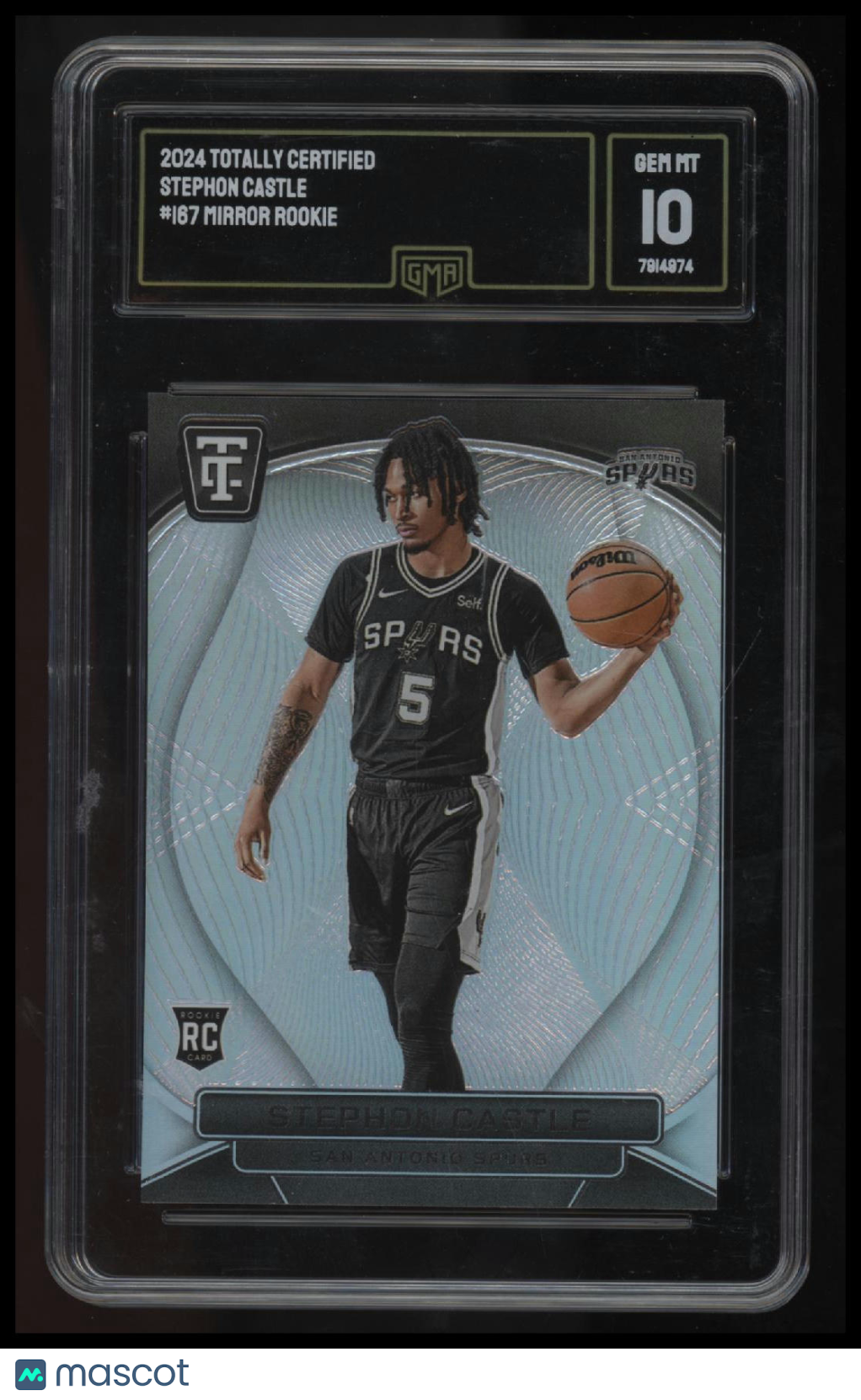 2024-25 Panini Totally Certified Stephon Castle Mirror GMA 10