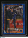 2025 Topps Chrome Tarik Skubal Blue Raywave Refractors 1/150 1st On Print