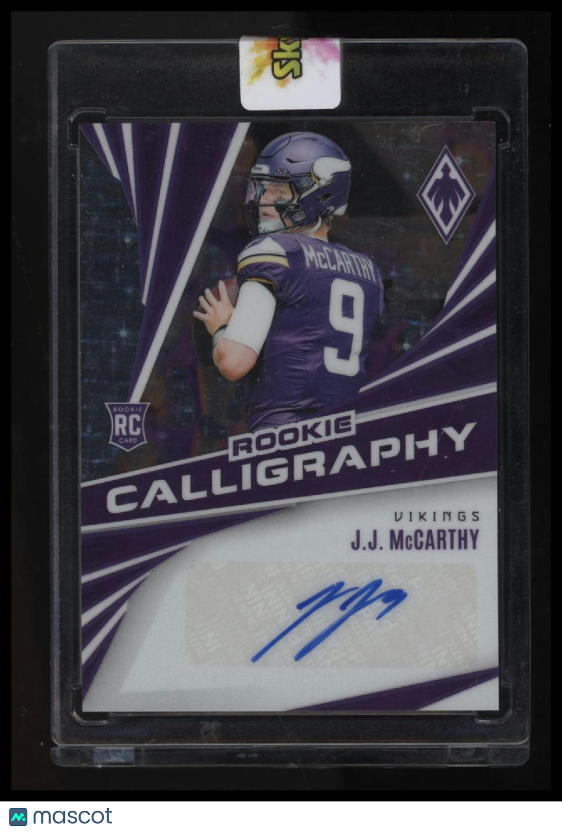 2024 Panini Phoenix J.J. McCarthy Rookie Calligraphy Stars