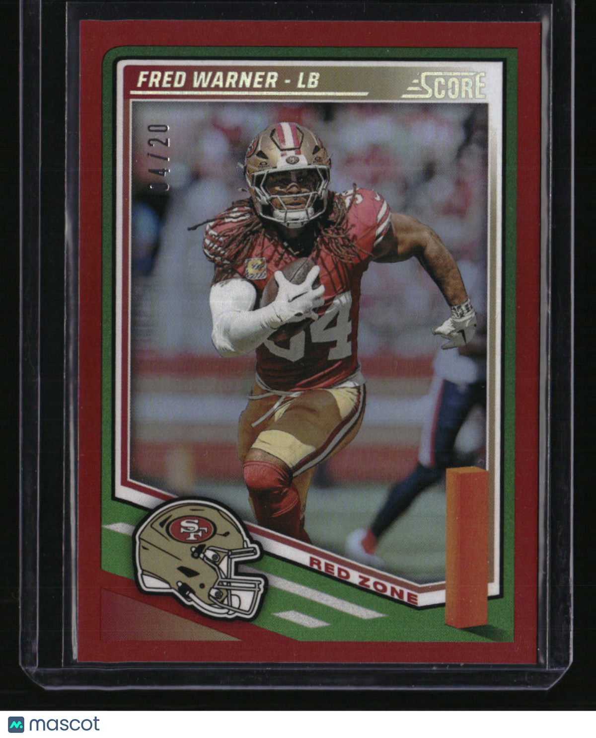2025 Score Fred Warner Red Zone #4/20