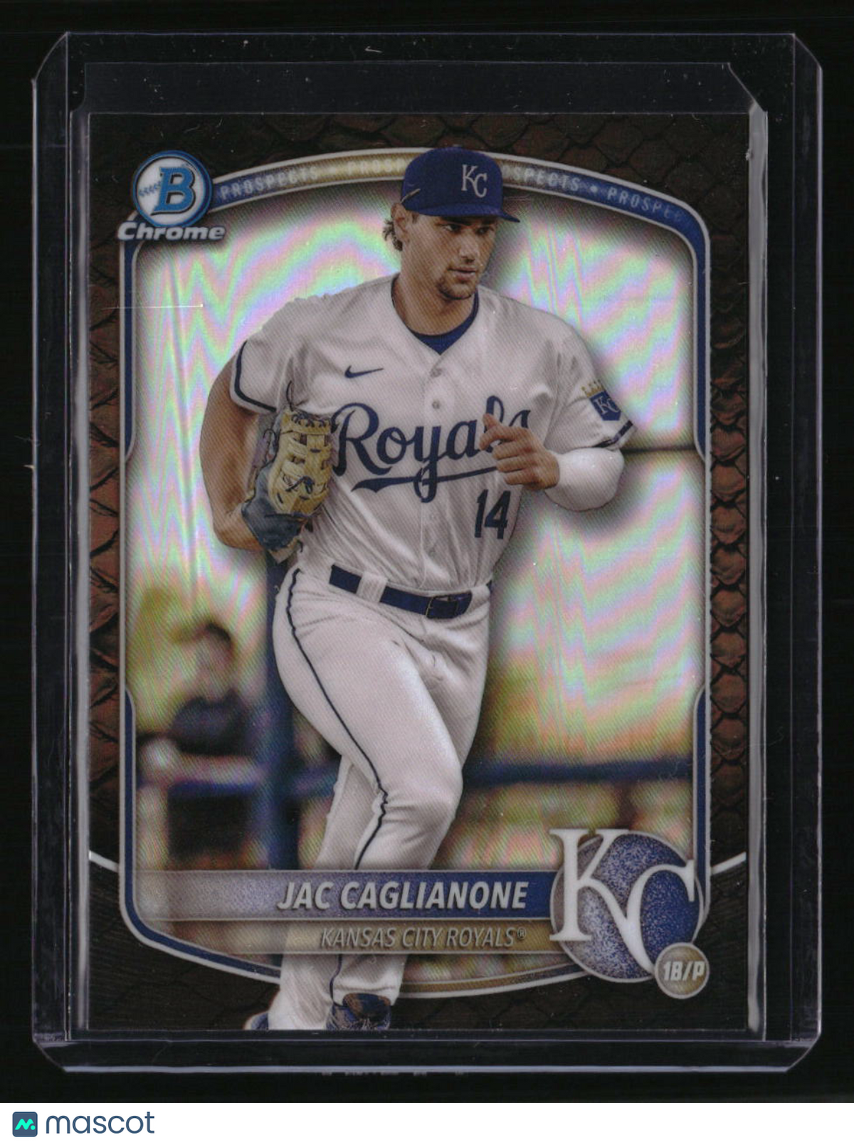 2025 Bowman Jac Caglianone Chrome Prospects Reptilian Refractor