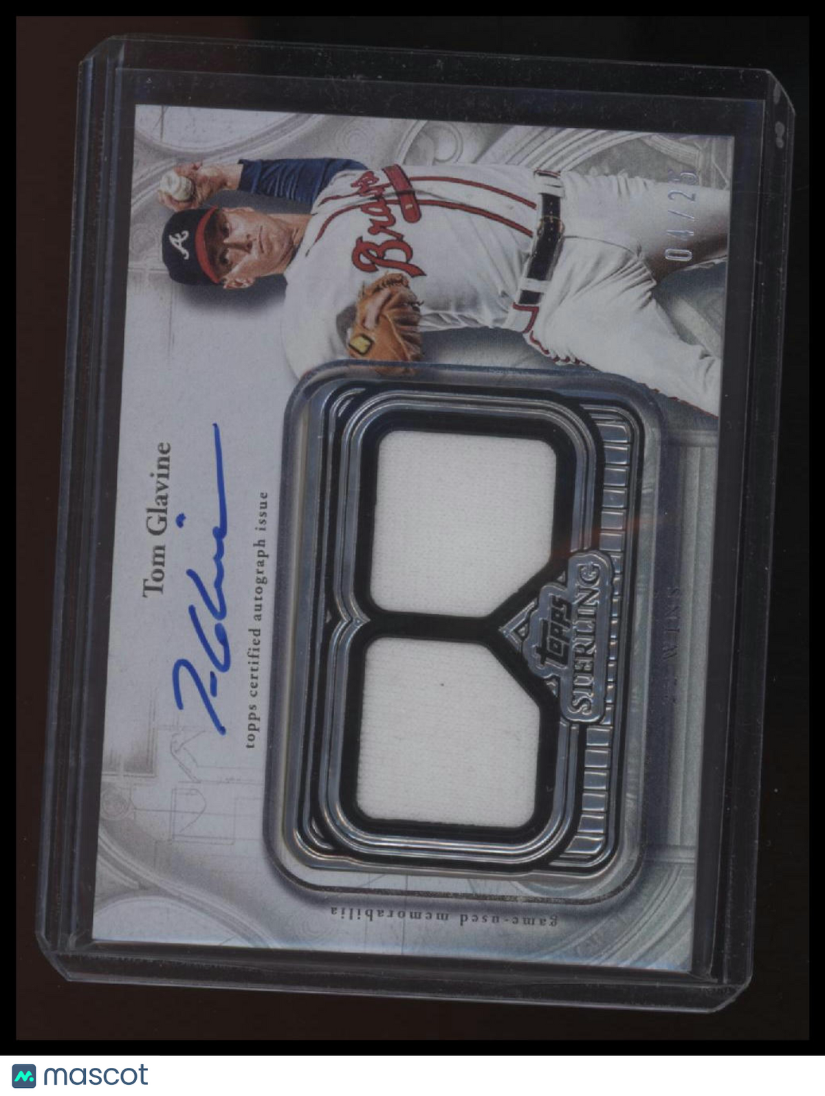 2025 Topps Sterling Tom Glavine Patch Auto #/25