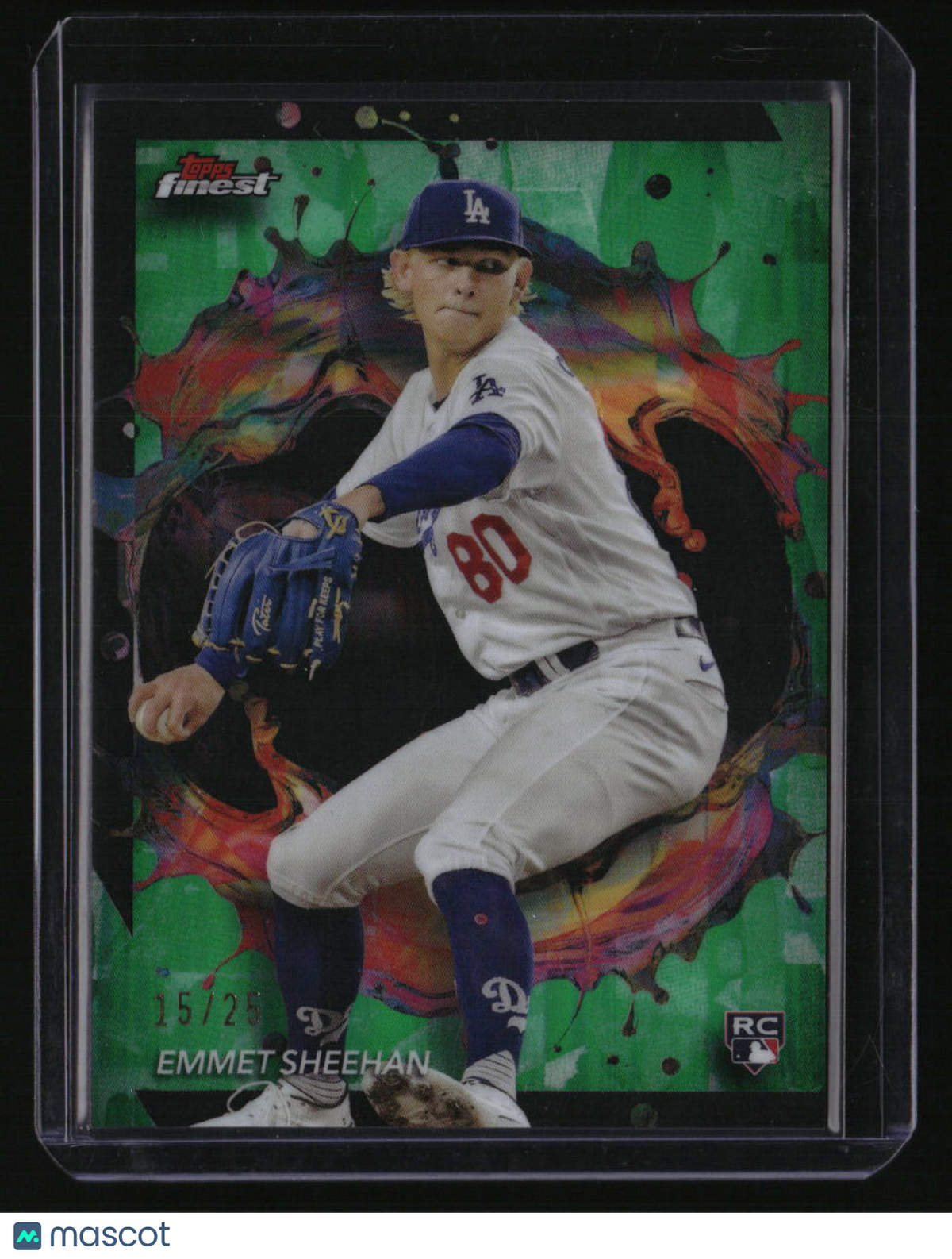 2024 Finest Emmet Sheehan Green Refractors #/25