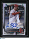 2025 Bowman Quinn Mathews Chrome Prospects Autographs Refractor #/499
