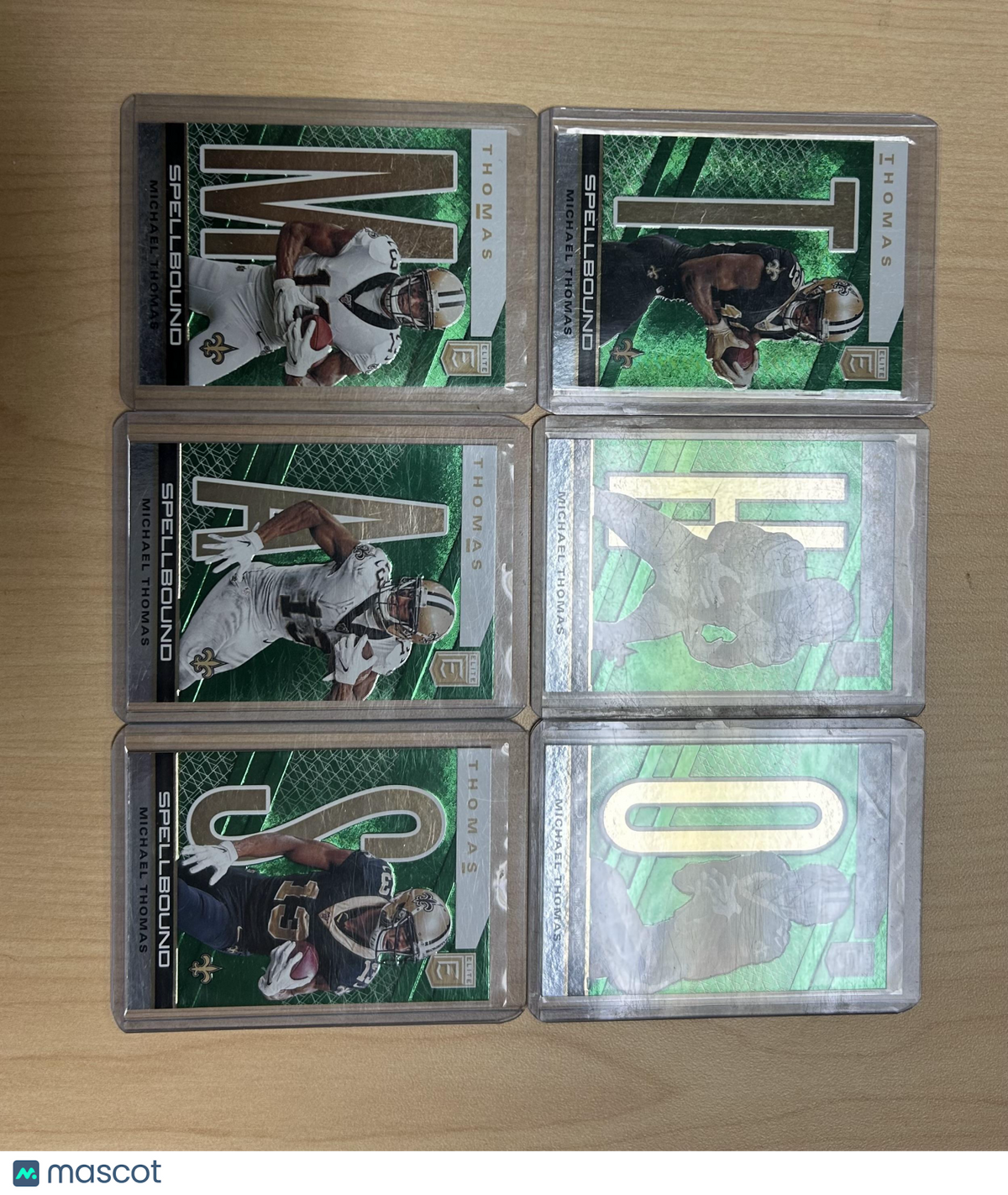 2020 Donruss Elite Michael Thomas Spellbound Green Complete Set