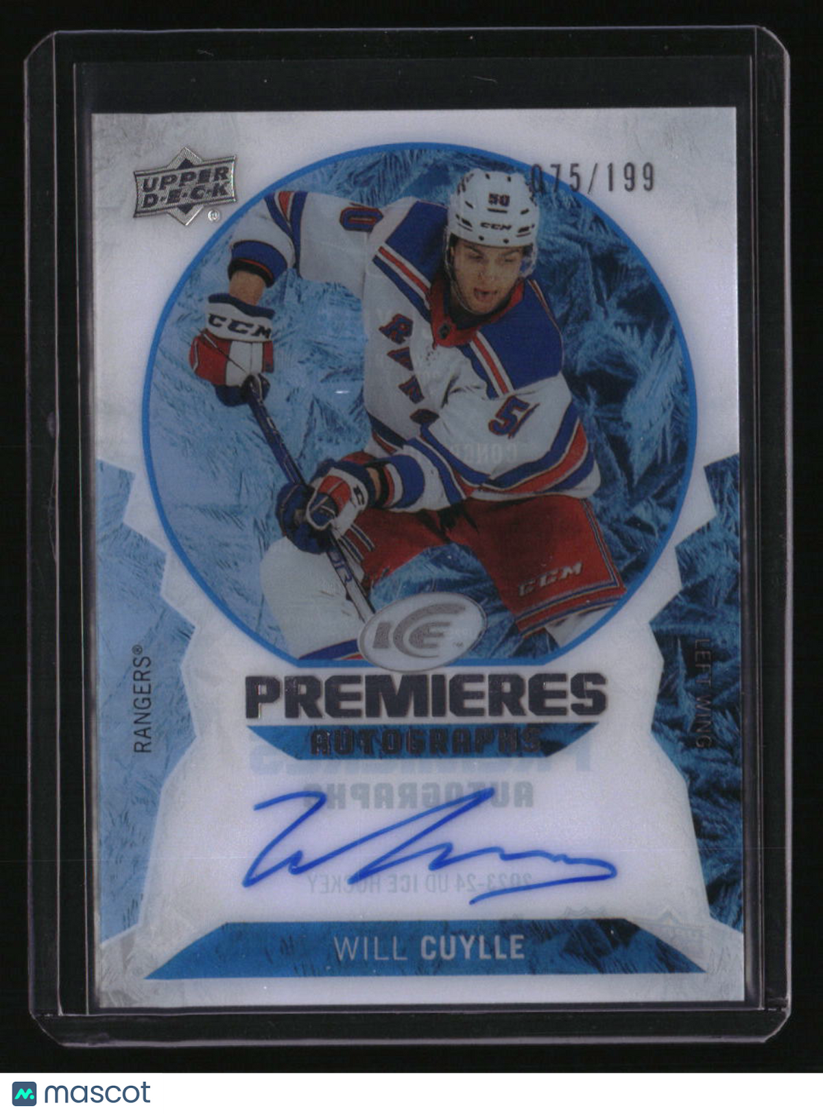 2023-24 Upper Deck Ice Will Cuylle Ice Premieres Autographs #/199