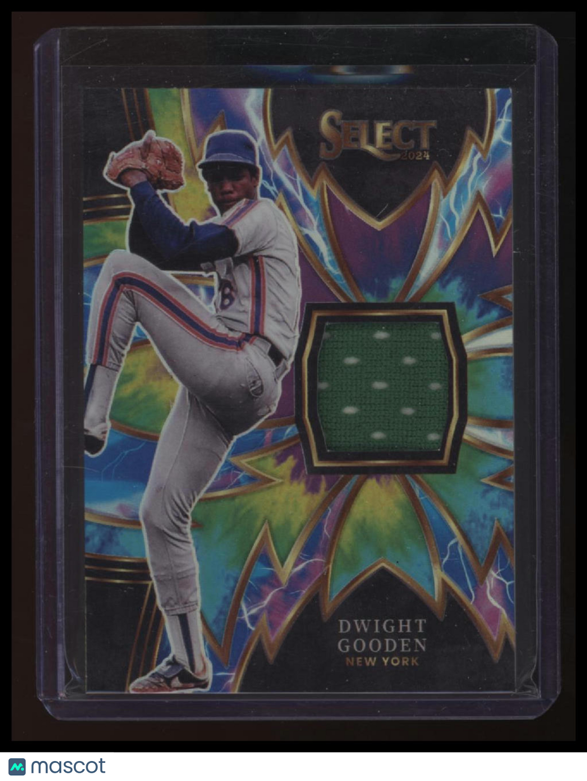 2024 Panini Select Dwight Gooden Sparks Relics Tie-Dye Prizms #/25