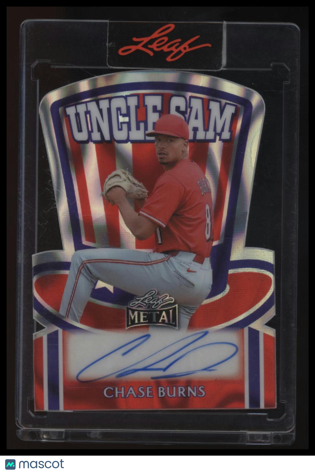 2025 Leaf Metal Independence Day - Uncle Sam Lava Chase Burns #/1