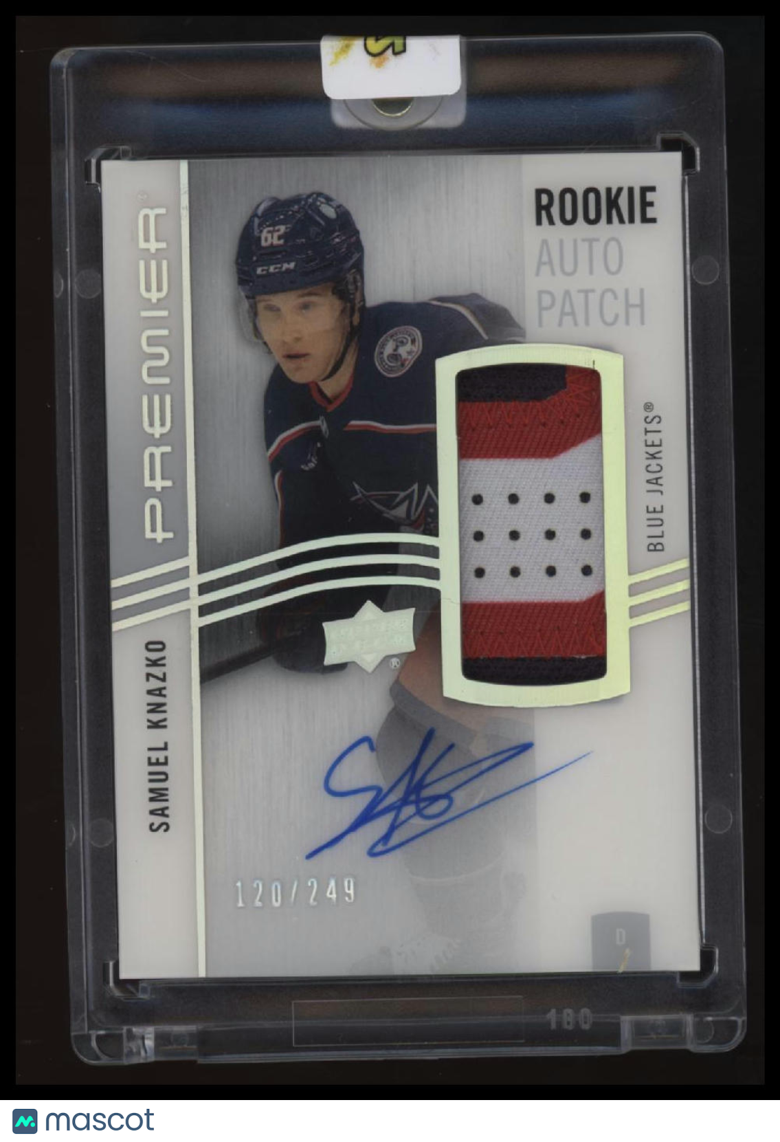 2023-24 Upper Deck Premier Samuel Knazko Acetate Rookie Auto Patch #/249