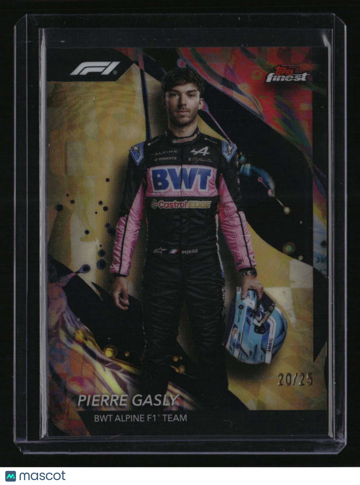 2024 Topps Finest Formula 1 Pierre Gasly Gold Refractors #/25