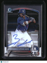 2025 Bowman Zyhir Hope Chrome Prospects Autographs
