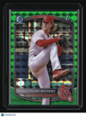 2025 Bowman Quinn Mathews Chrome Prospects Green Geometric Refractor #/99