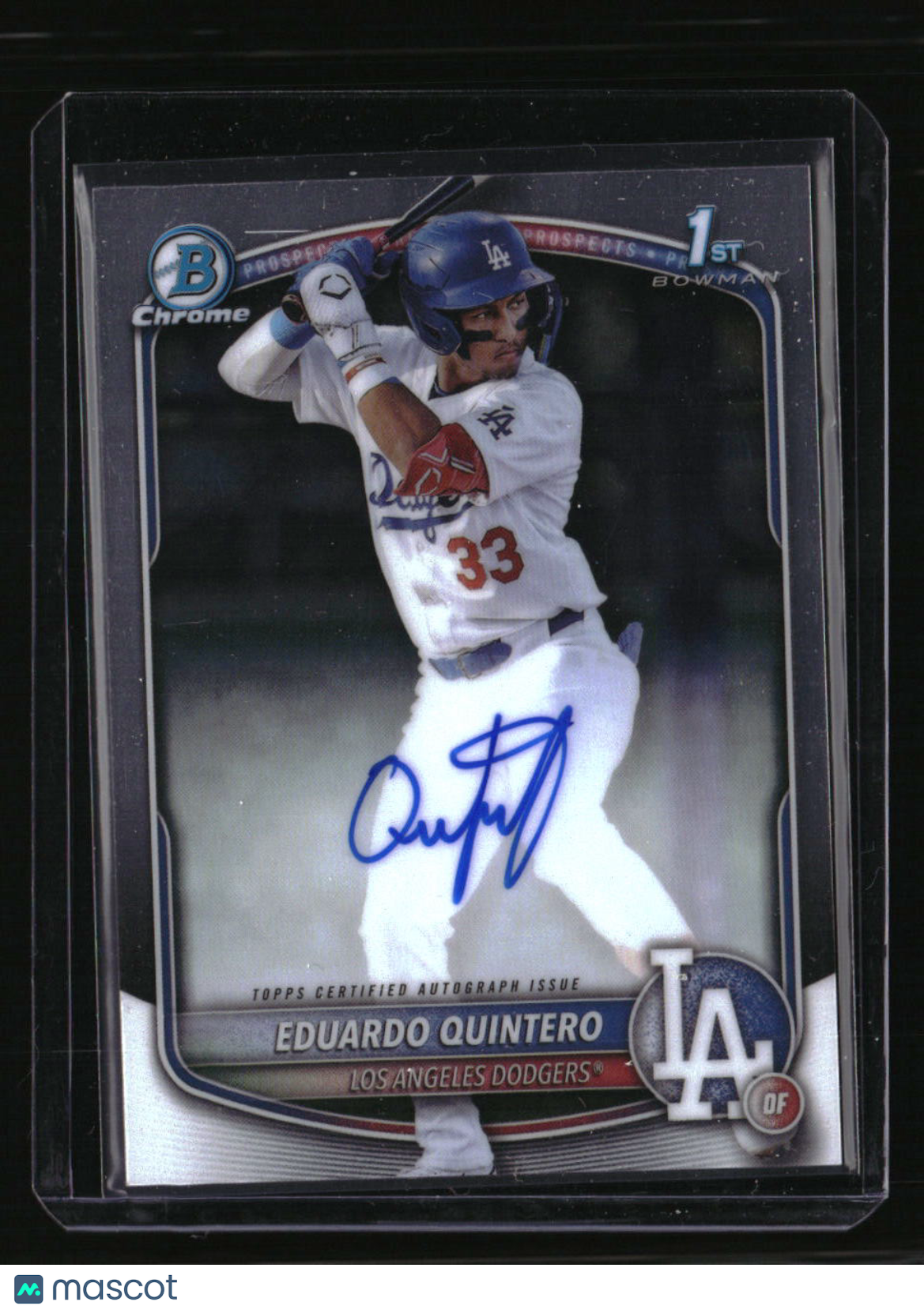 2025 Bowman Eduardo Quintero Chrome Prospects Autographs