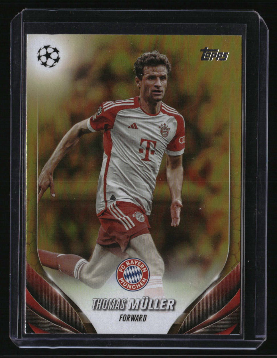 2023-24 Topps UEFA Club Competitions Thomas Müller Gold Foilboard #/50