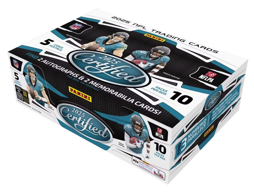 2025 Panini Certified Football Hobby Box